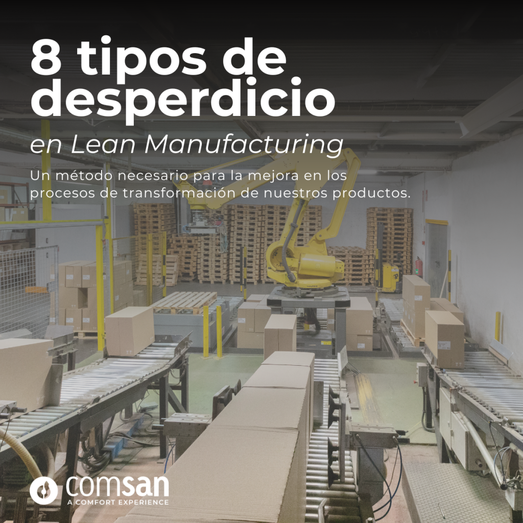 8 tipos de desperdicios en Lean Manufacturing